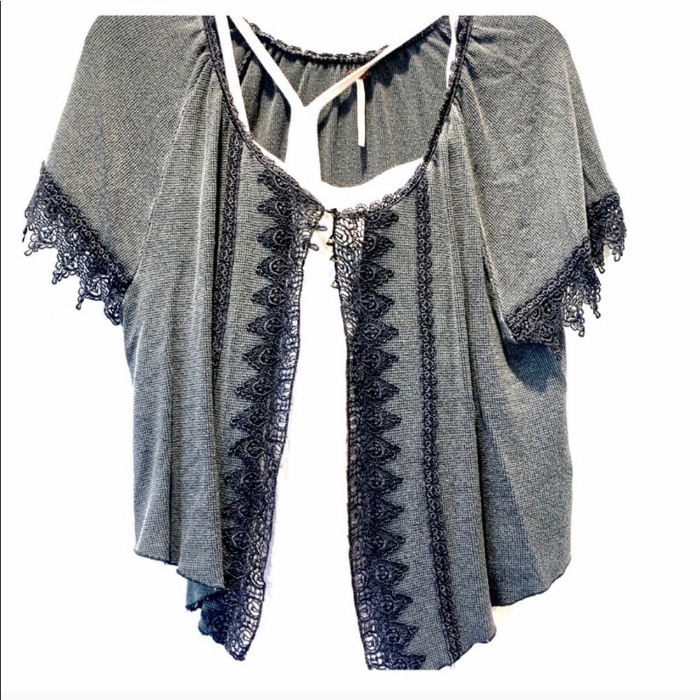 FREE PEOPLE rare vintage cropped top M